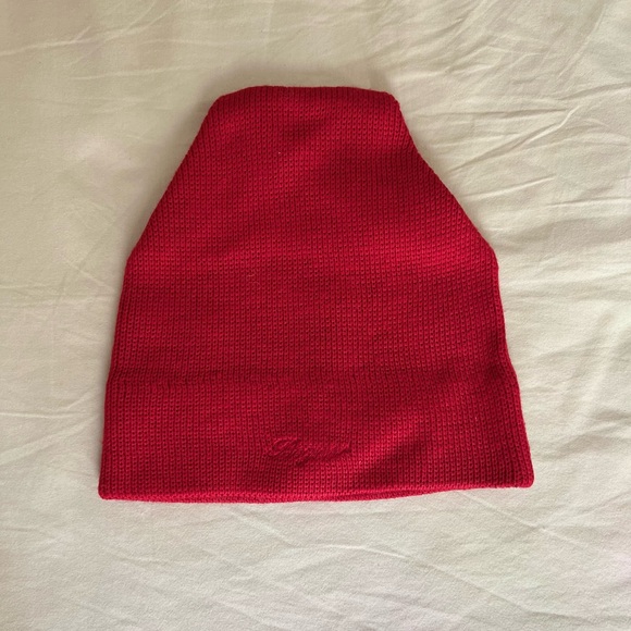 BOGNER Hat Red - cream roll -Keep your Head Toasty Warm!! - Picture 1 of 6